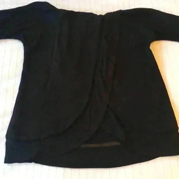 NWT! tiaa Black Open Back + Cowl Neck Top! - Picture 3 of 3